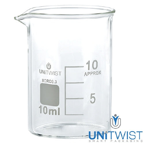 Becherglas 10 ml – Borosilikat, niedrige Form UNiTWIST® ab Dienstag lieferbar