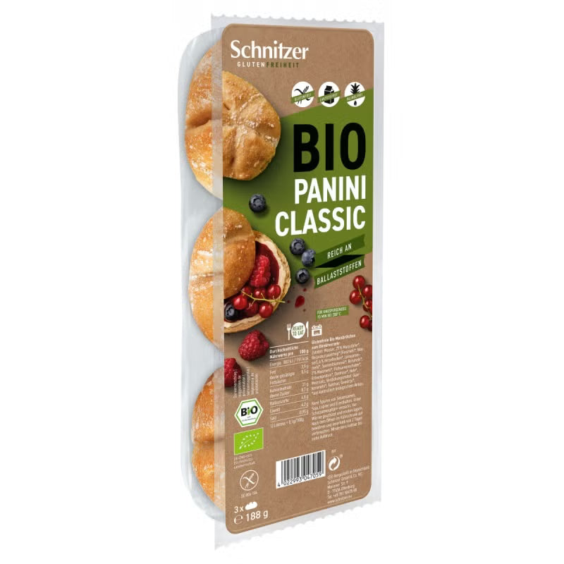 Glutenfreies, Bio-Panini Grainy Maisbrötchen - Schnitzer