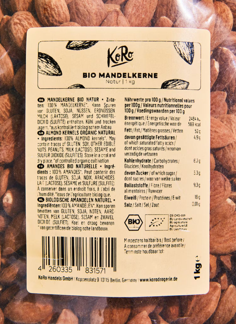 Bio Mandeln 1Kg