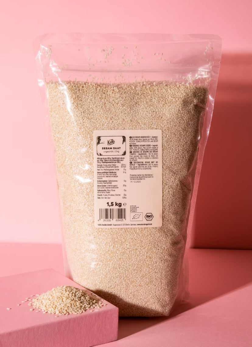 Ungeschälter Bio Sesam 1,5 kg