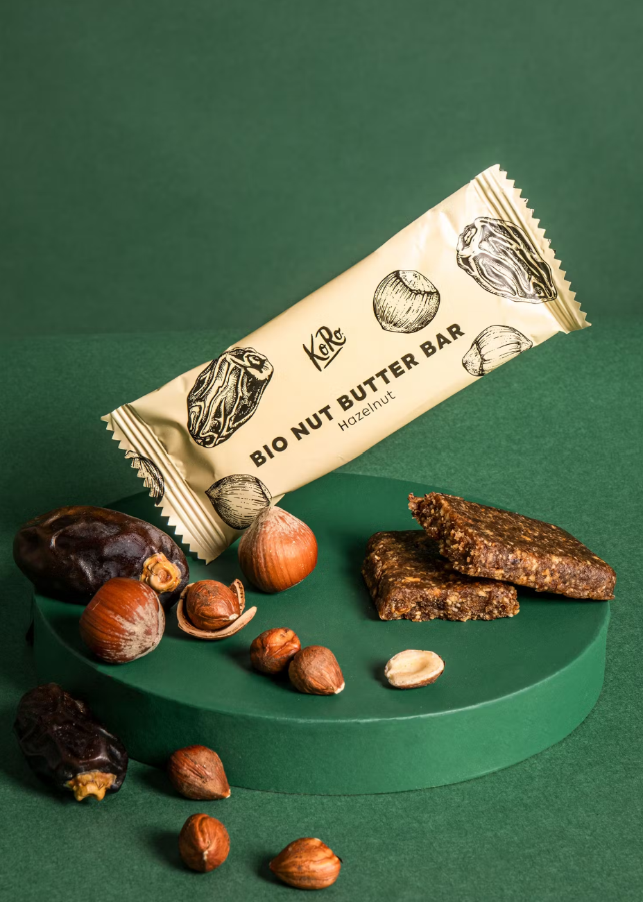 Bio Nussbutter Riegel - Haselnuss