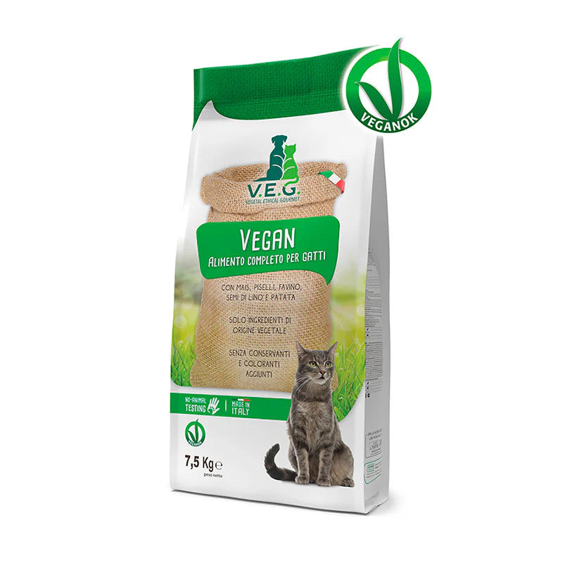 V.E.G. - Vegan Cat 7,5 KG - Veganes Trockenfutter für Katzen