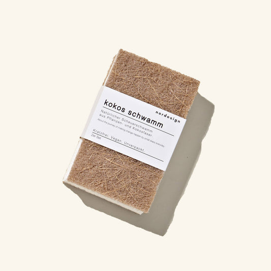 Kokos-Schwamm (2er Set) - Natürlicher Scheuerschwamm