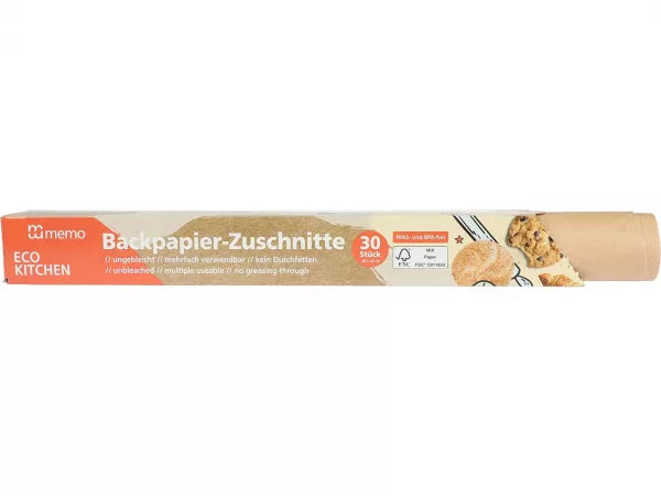 Backpapier-Zuschnitte ungebleicht - PFAS-Frei