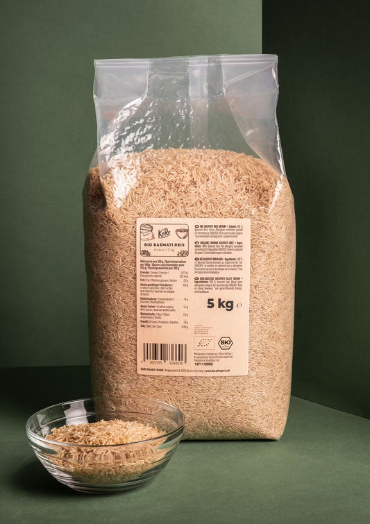 Brauner Bio Basmati Reis 5Kg