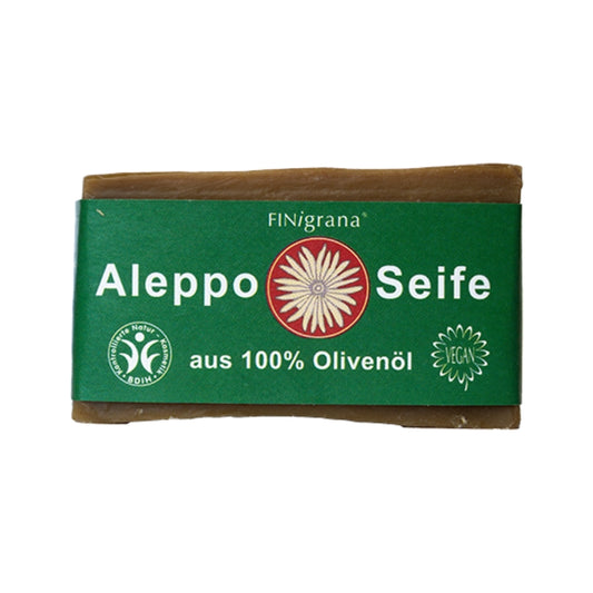 Olivenölseife aus 100% Olivenöl - Traditionell hangeschnittene Aleppo Seife
