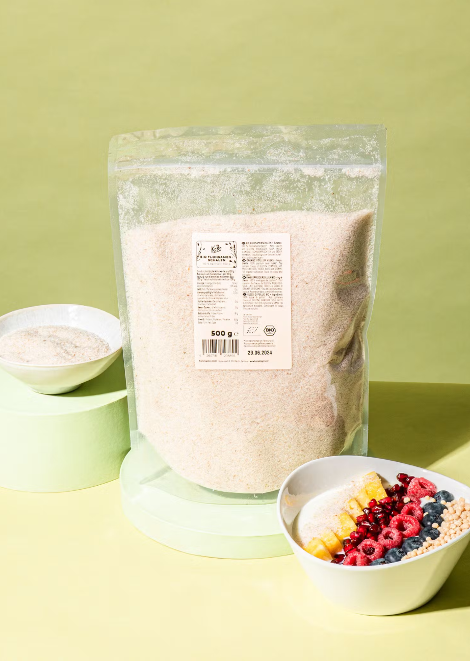 Bio Flohsamenschalen 99% Reinheit 500g