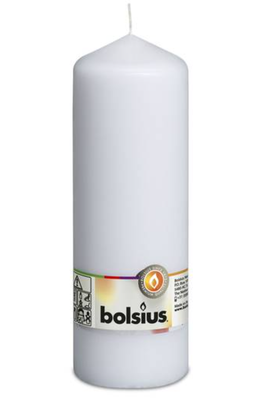 Bolsius - Stumpenkerze 200/68mm - Weiß