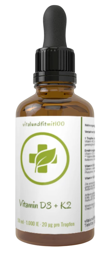 Vitamin D3 + K2 Tropfen - 50ml - hochdosiert