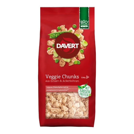 Veggie Chunks Bio-Fleischalternative aus Erbsen&Ackerbohnen - Davert